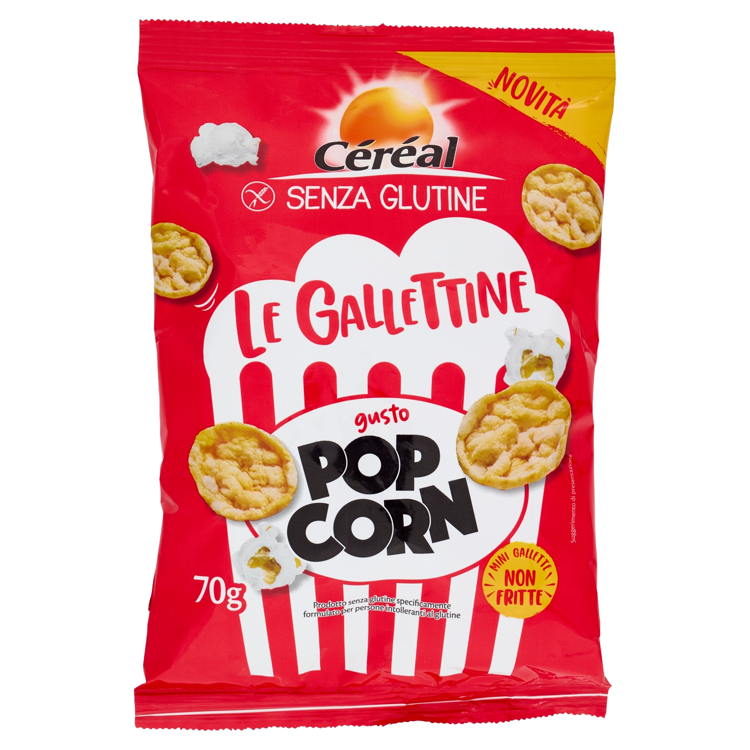 GALLETTE CEREAL SENZA GLUTINE POP CORN GR.70