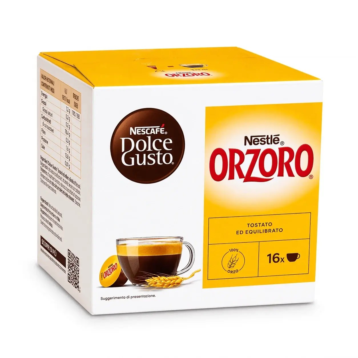 NESCAFE DOLCE GUSTO ORZORO BEVANDA AL GUSTO DI CIOCCOL ATO 16 CAPSULE (16 TAZZE)