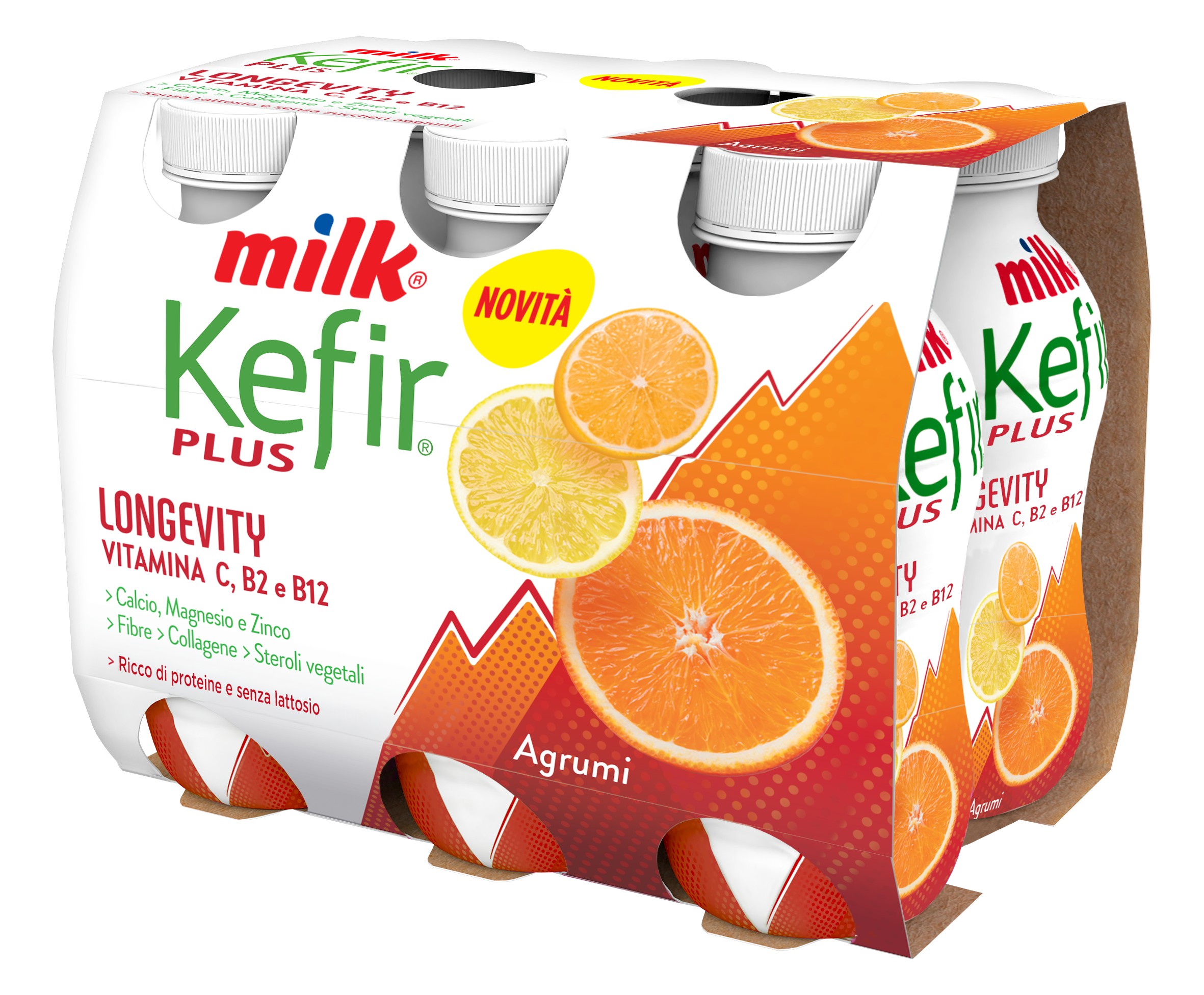 MILK KEFIR PLUS LONGEVITY AGRUMI 6X100G