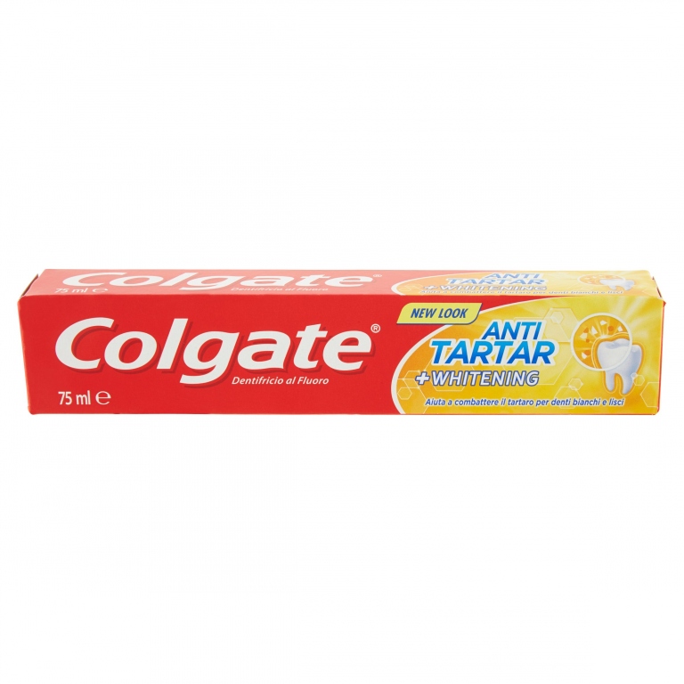 COLGATE DENTIFRICIO ANTITARTARO + WHITENING, AIUTA A COMBATTERE IL TARTARO, 75ML