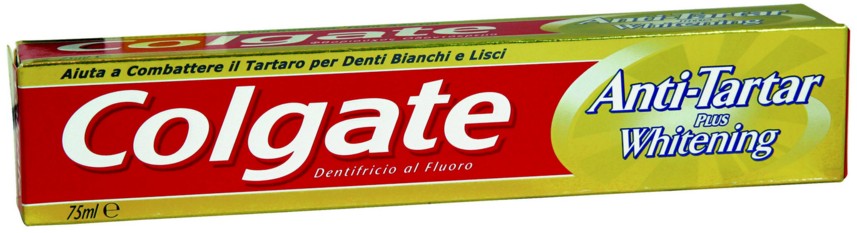 COLGATE DENTIFRICIO ANTITARTARO + WHITENING, AIUTA A COMBATTERE IL TARTARO, 75ML