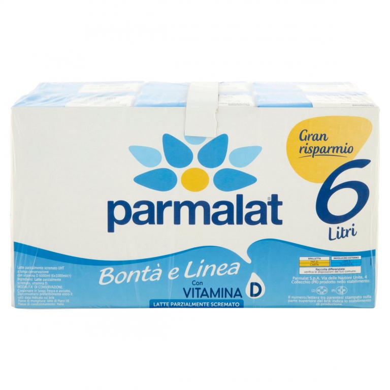 PARMALAT BONTA E LINEA LATTE PARZIALMENTE SCREMATO 1000 ML