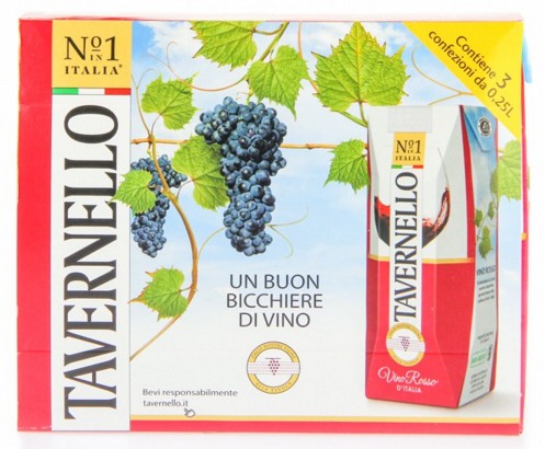 TAVERNELLO VINO ROSSO 3 X 250 ML