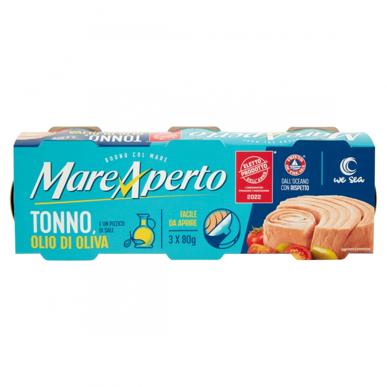 MAREAPERTO TONNO ALL'OLIO DI OLIVA 3 X 70 G