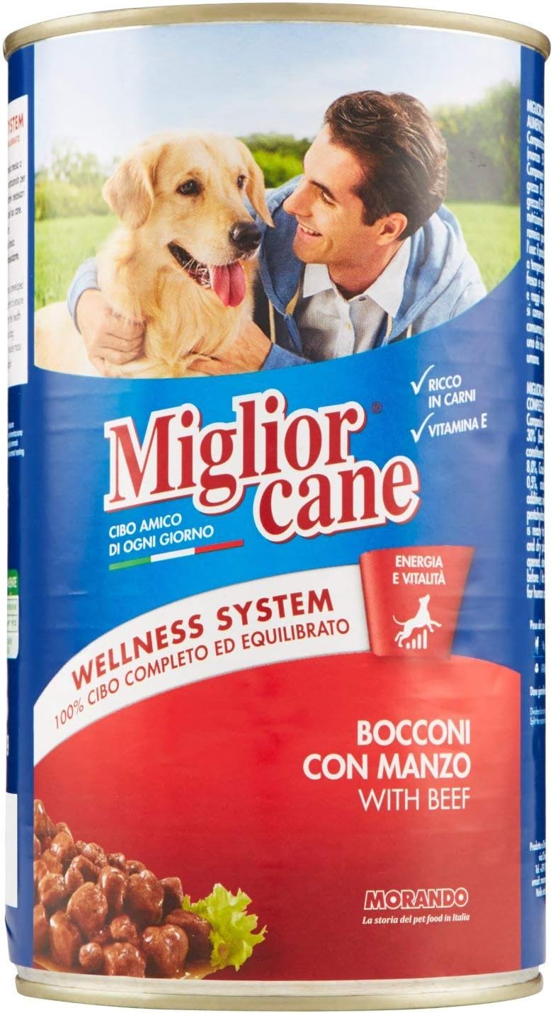 MIGLIORCANE BOCCONI CON MANZO 1250 G
