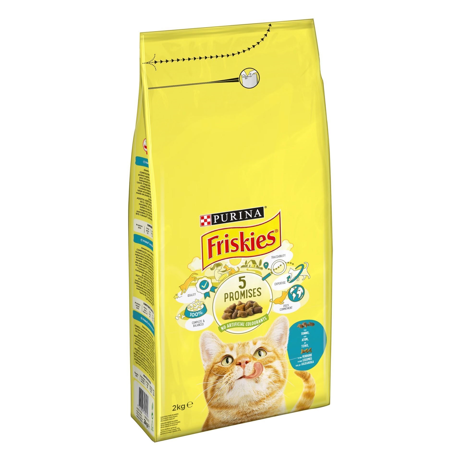 PURINA FRISKIES GATTO CROCCHETTE CON TONNO E CON VERDURE 2KG