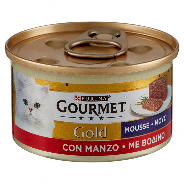 PURINA GOURMET DIAMANT GATTO SFILACCETTI BRASATI CON MANZO NATURALE IN SALSA CON POMODORI E SPINACI