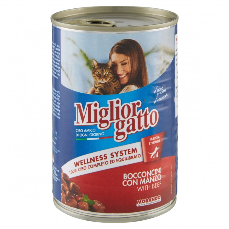 MIGLIORGATTO BOCCONCINI CON MANZO 405 G