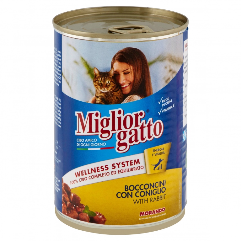 MIGLIORGATTO BOCCONCINI CON CONIGLIO 405 G