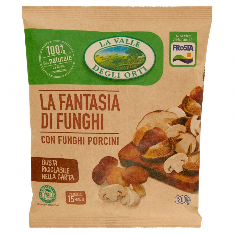 LA VALLE DEGLI ORTI FANTASIA DI FUNGHI CON FUNGHI PORCINI 300 G