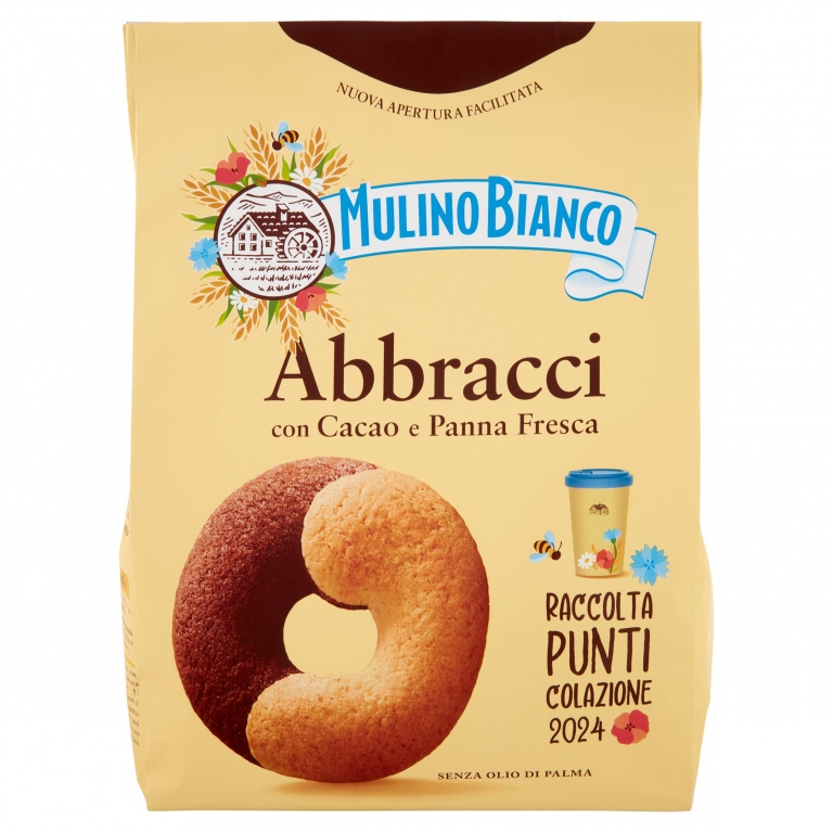 MULINO BIANCO ABBRACCI CON CACAO E PANNA FRESCA 700 G
