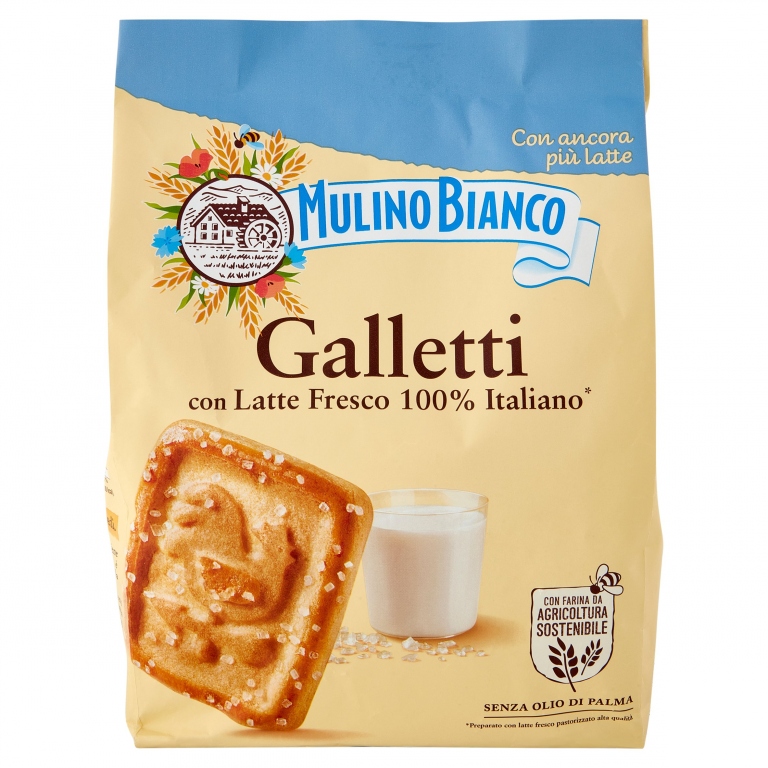 MULINO BIANCO GALLETTI CON LATTE FRESCO 100% ITALIANO 800G