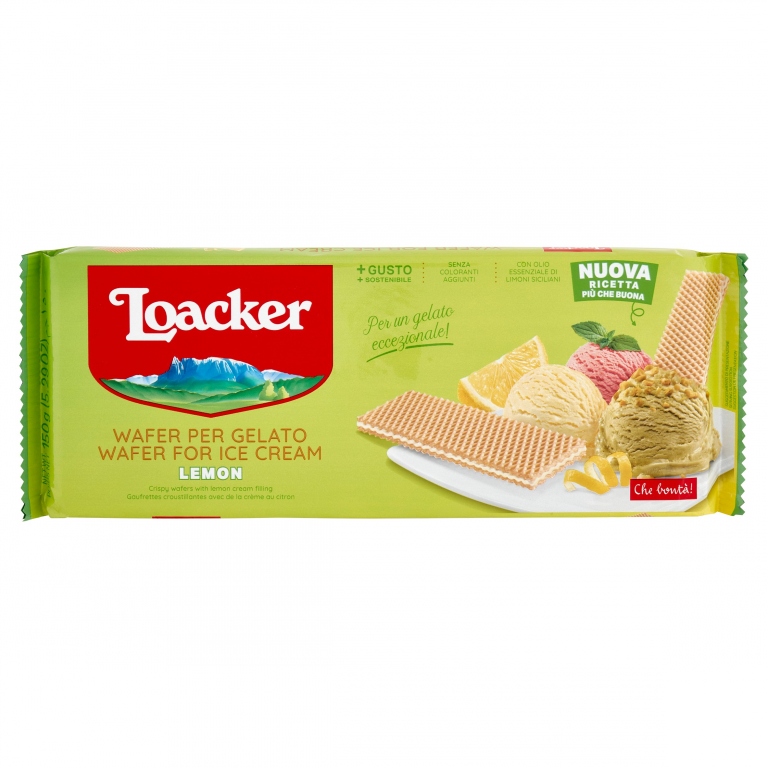 LOACKER WAFER PER GELATO LEMON 150 G