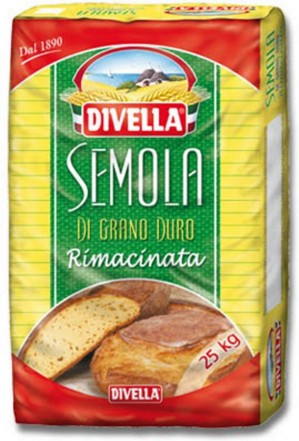 SEMOLA RIMACINATA DIVELLA KG25 SACCO