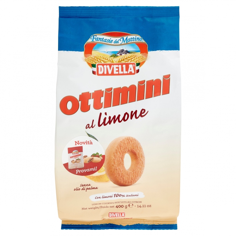 DIVELLA FANTASIE DEL MATTINO OTTIMINI BISCOTTI AL LIMONE 400 G