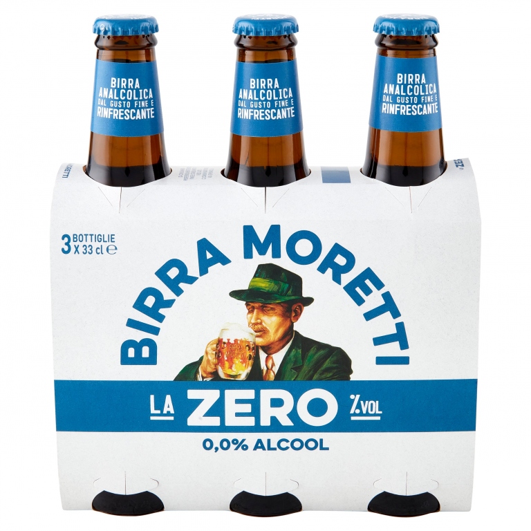 BIRRA MORETTI ZERO  CL.33X3