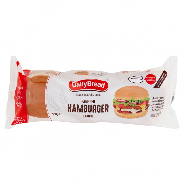 DAILYBREAD 6 HAMBURGER BUNS 6 X 50 G