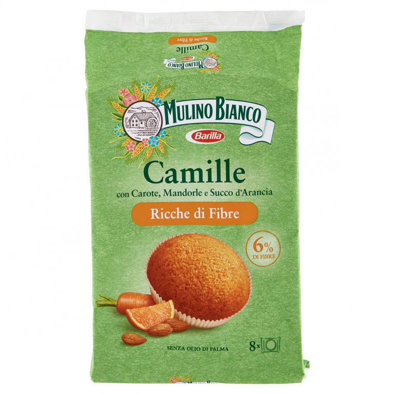MULINO BIANCO TORTINE CON CAROTE CAMILLE 8 PEZZI 304G