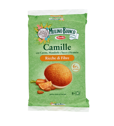 MULINO BIANCO TORTINE CON CAROTE CAMILLE 8 PEZZI 304G