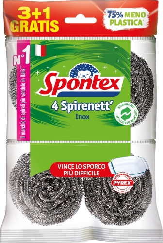 PAGLIETTE SPONTEX SPIRENETT 3+1