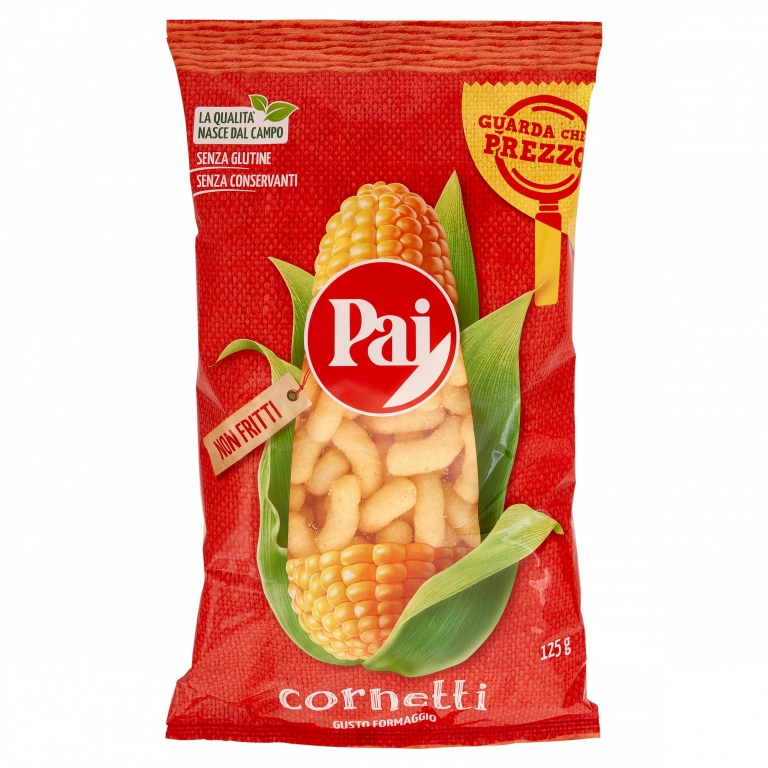 PAI I CORNETTI GUSTO FORMAGGIO 125 G