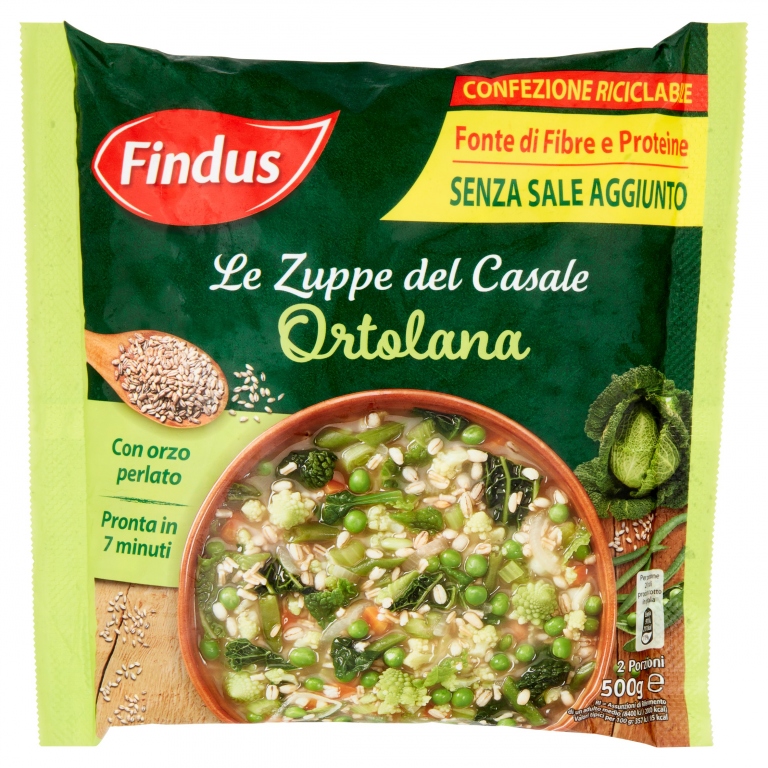 FINDUS ZUPPA ORTOLANA CON BROCCOLO ROMANESCO 500G