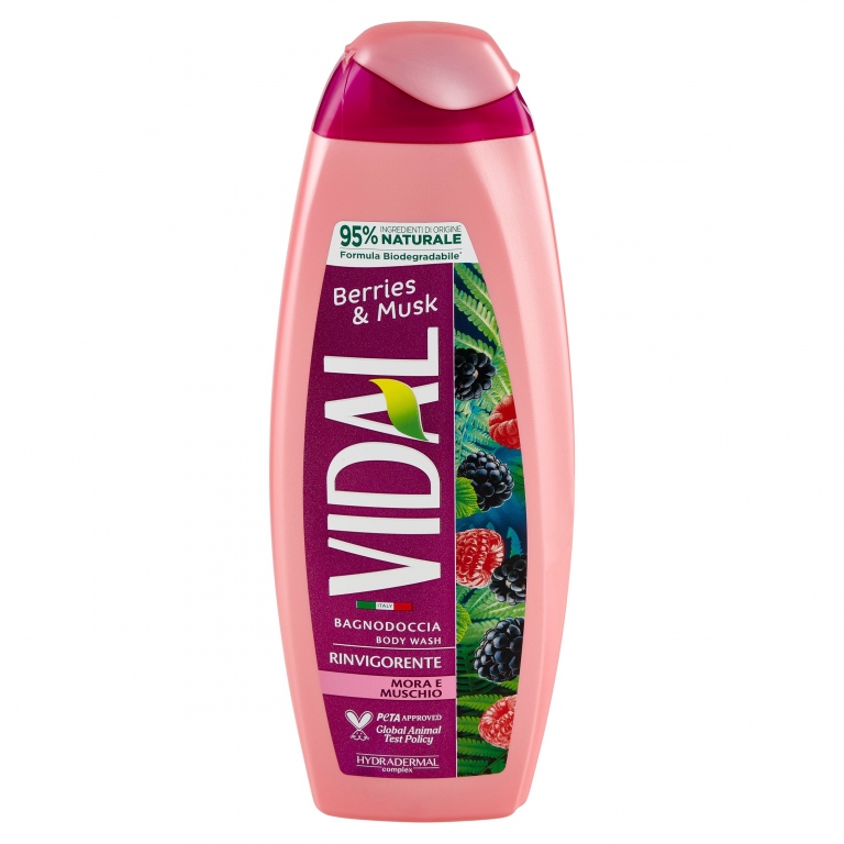 VIDAL BERRIES & MUSK BAGNODOCCIA MORA E MUSCHIO 500 ML