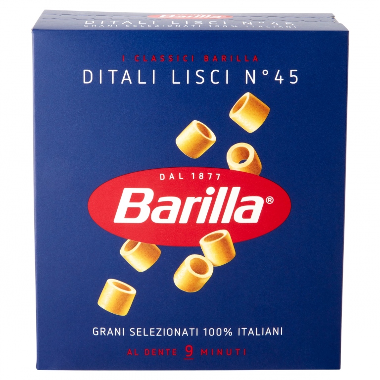 BARILLA DITALI LISCI N.45 500G