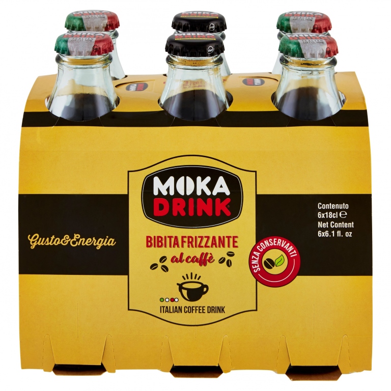 MOKA DRINK BIBITA FRIZZANTE AL CAFFE 6 X 18 CL