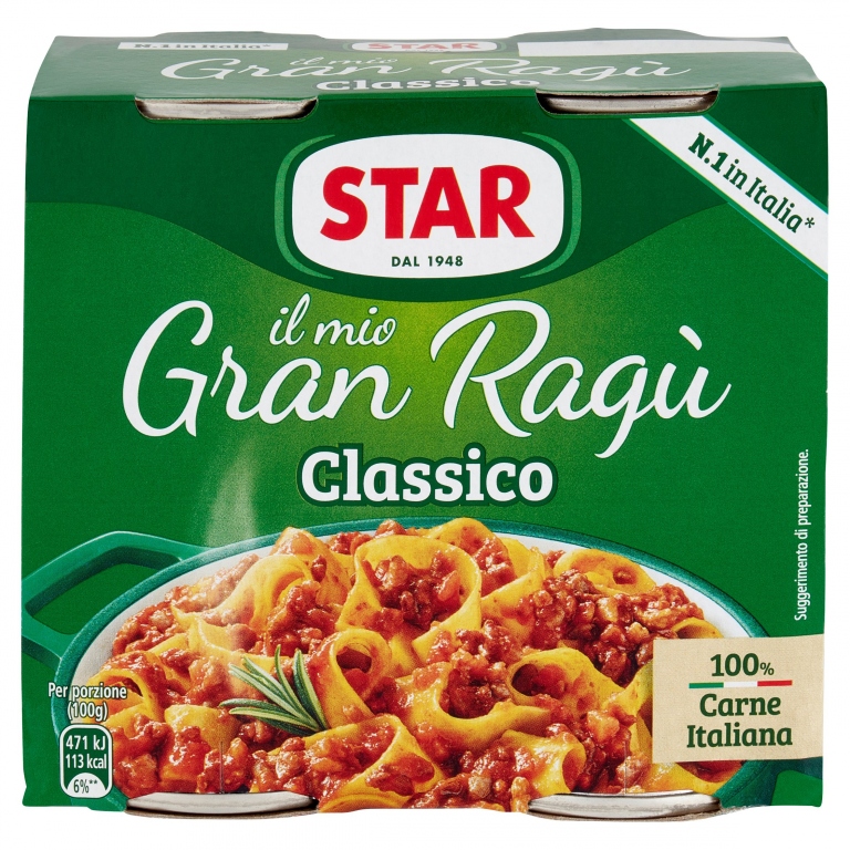 STAR IL MIO GRAN RAGU CLASSICO 2 X 180 G