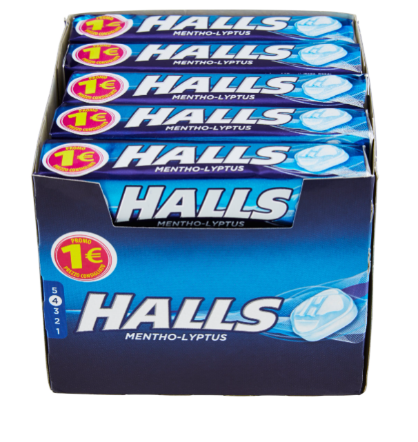 HALLS MULTIPACK MENTHO-LYPTUS 20 X 33,5 G