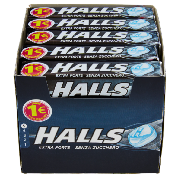 HALLS SENZA ZUCCHERO MULTIPACK EXTRA FORTE 20 X 32 G