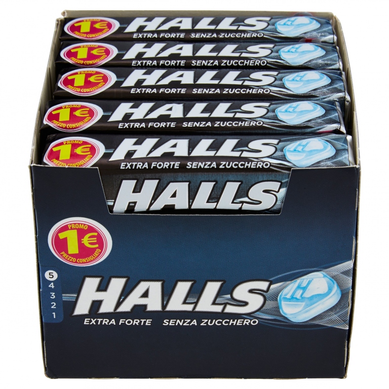 HALLS SENZA ZUCCHERO MULTIPACK EXTRA FORTE 20 X 32 G