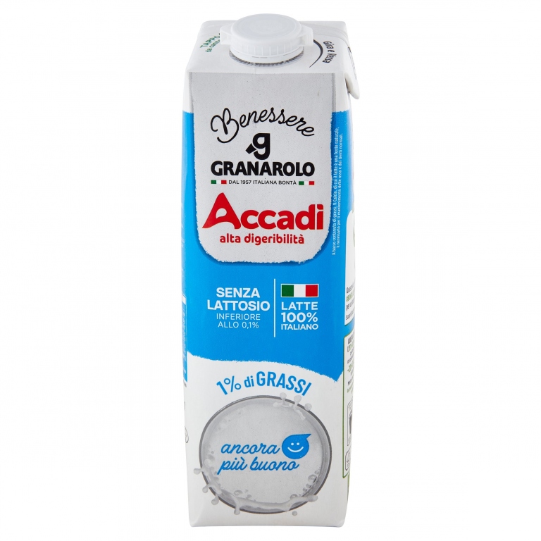 ACCADI SENZA LATTOSIO* 1% DI GRASSI 1 LITRO