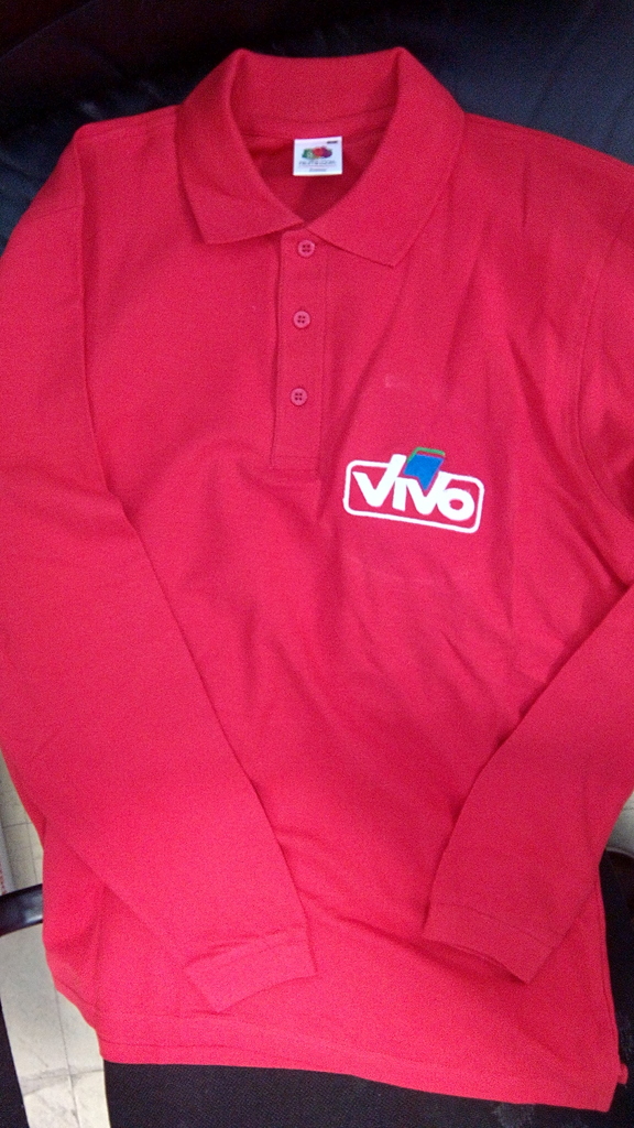 POLO VIVO ROSSA MANICA LUNGA