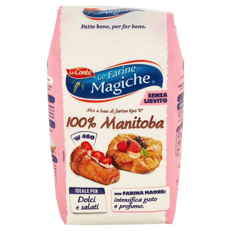 LE FARINE MAGICHE 100% MANITOBA FARINA "0" PURA AMERICANA 1000 G