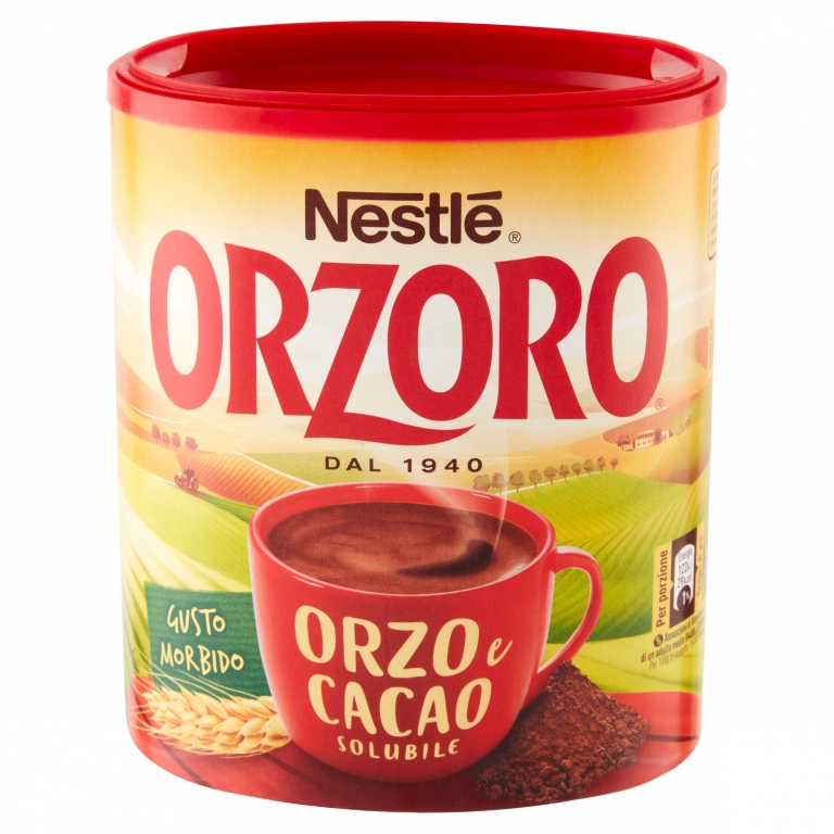 NESTLE ORZORO ORZO E CACAO ORZO E CACAO SOLUBILE BARATTOLO 180G