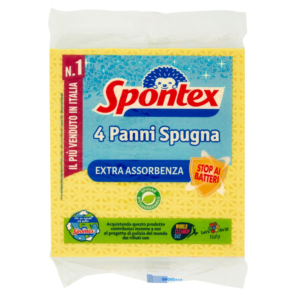 SPONTEX PANNI SPUGNA X4