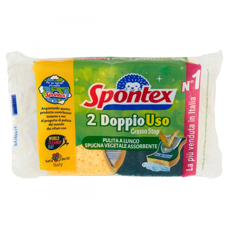SPUGNA ABR.SPONTEX DOPPIOUSO X2
