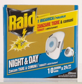 RAID NIGHT & DAY ZANZARE TIGRE E COMUNI 1 RICARICA