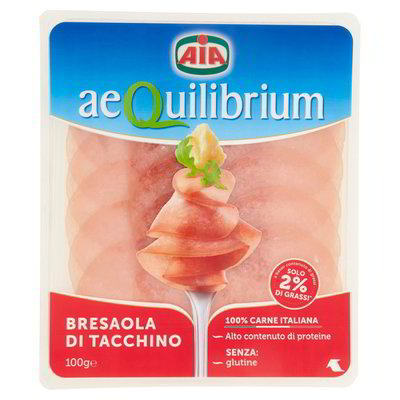 AIA AEQUILIBRIUM BRESAOLA DI TACCHINO 100 G