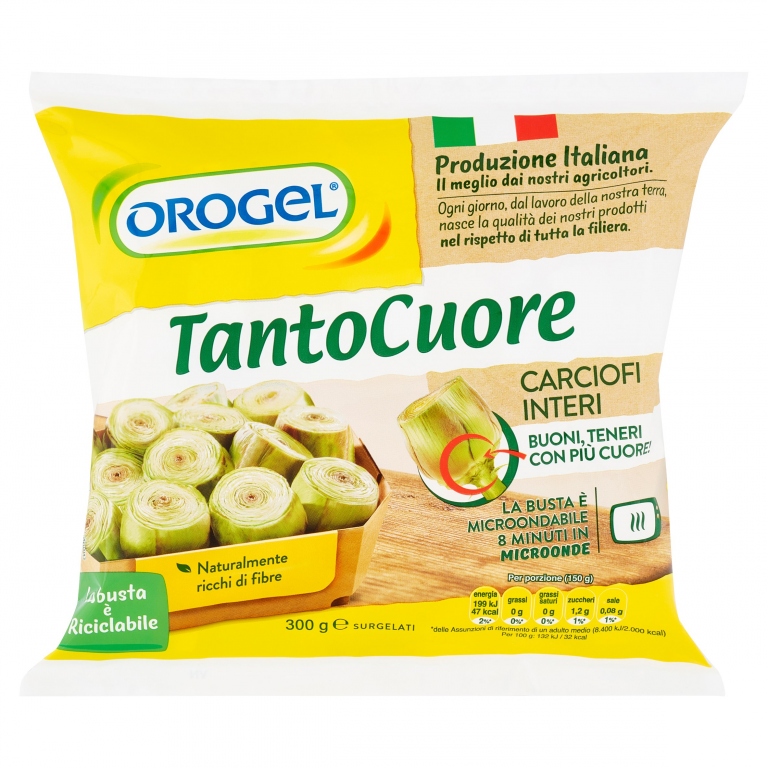 OROGEL TANTOCUORE CARCIOFI INTERI SURGELATI 300 G