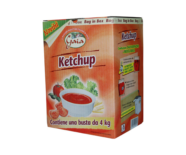 GAIA KETCHUP RICETTA CLASSICA BAG IN BOX 4 KG