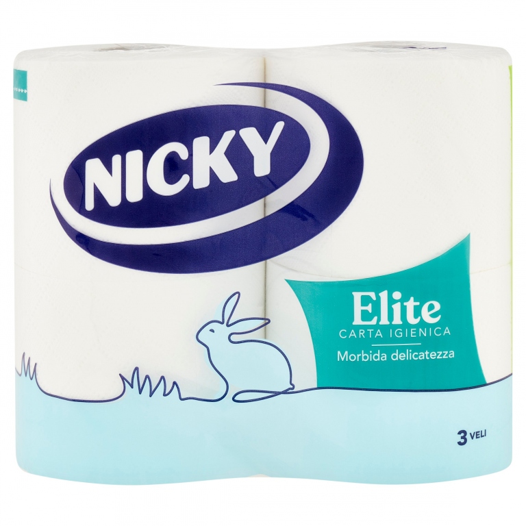 NICKY CARTA IGIENICA ELITE 3 VELI 4 PZ
