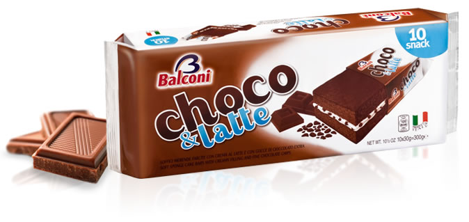 BALCONI CHOCO & LATTE 10 X 30 G