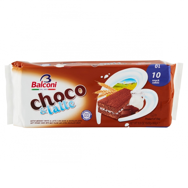 BALCONI CHOCO & LATTE 10 X 30 G