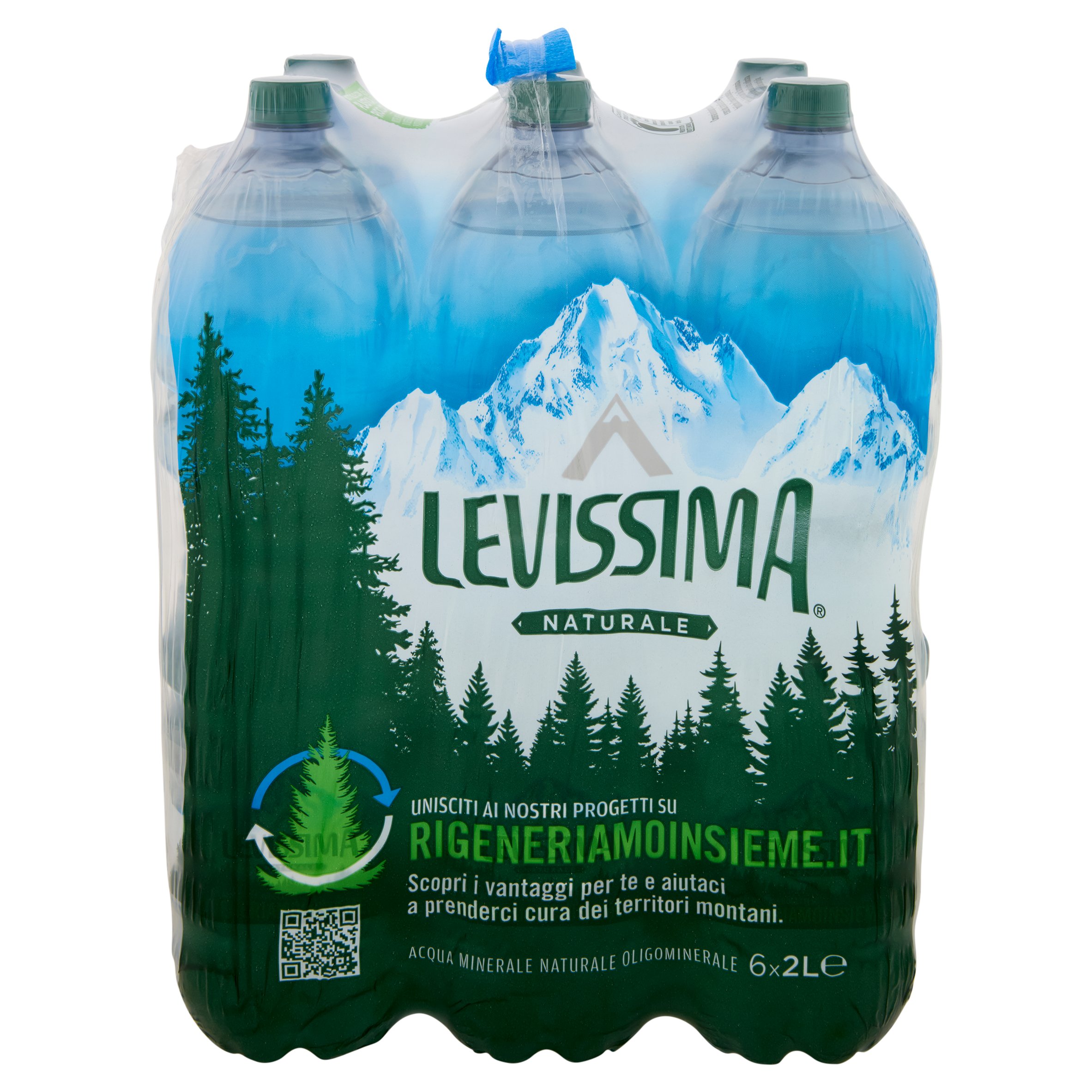 LEVISSIMA, ACQUA MINERALE NATURALE OLIGOMINERALE 2L X 6