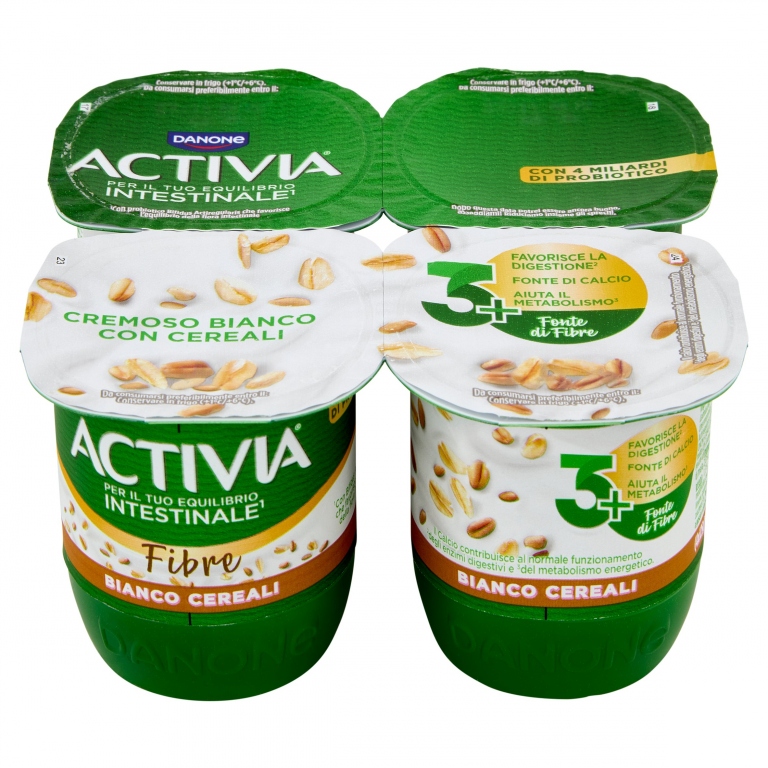 ACTIVIA FIBRE BIANCO CEREALI 4 X 125 G