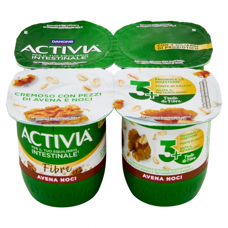 ACTIVIA FIBRE AVENA NOCI 4 X 125 G