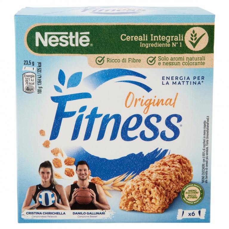 FITNESS NATURALE BARRETTA DI CEREALI INTEGRALI 6 PEZZI